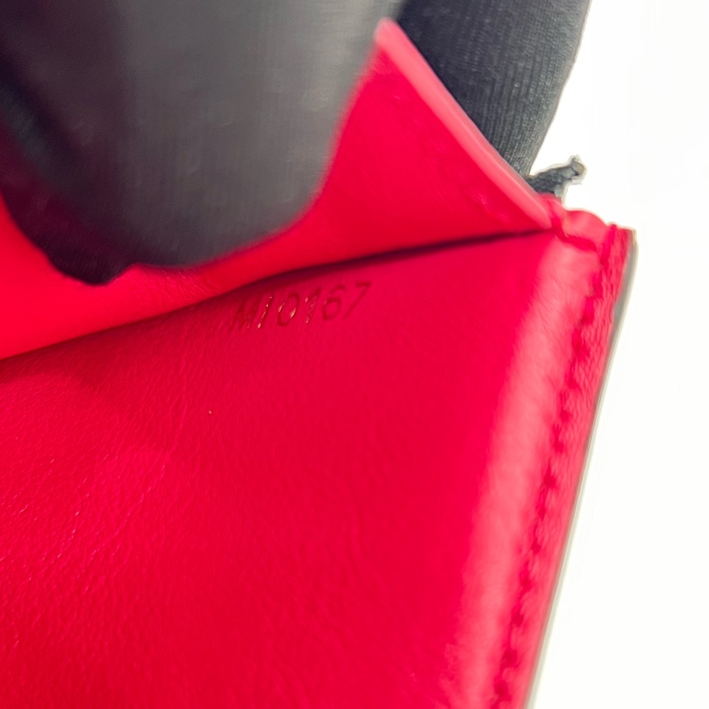Authentic LOUIS VUITTON Portefeuille Capucines Compact Black Leather Wallet Pink - Picture 12 of 12